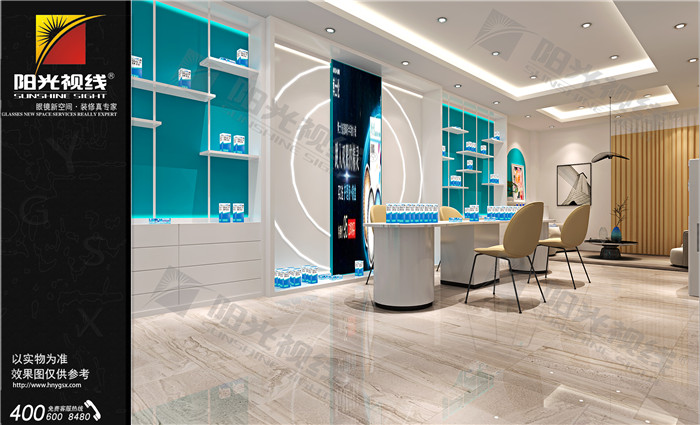 河南博视眼镜店双层复式结构装修设计图